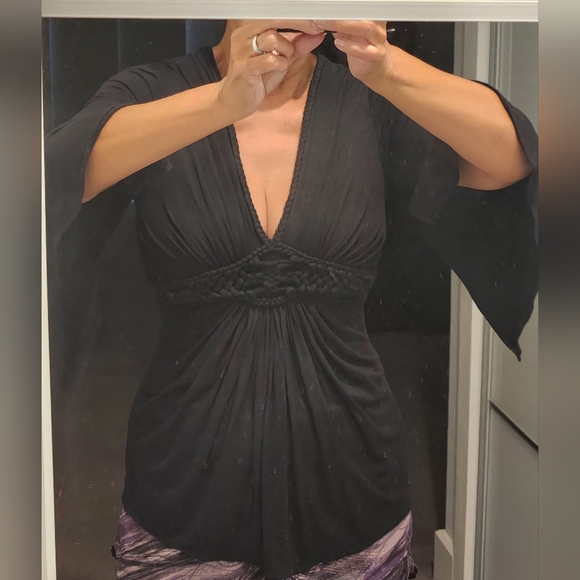 Sky Brand Black Braided Women's Top - Picture 7 of 7